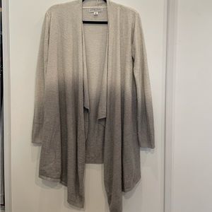 Barefoot Dreams Bamboo Chic Light Ombré Grey Sweater